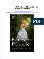 Textbook Forever Black Blackwood Security 3 1St Edition Elise Noble Ebook All Chapter PDF