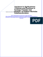 From Agriscience To Agribusiness Theories Policies and Practices in Technology Transfer and Commercialization 1st Edition Nicholas Kalaitzandonakes