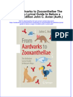 Download textbook From Aardvarks To Zooxanthellae The Definitive Lyrical Guide To Nature S Ways 1St Edition John C Avise Auth ebook all chapter pdf 