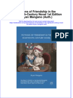 Download textbook Fictions Of Friendship In The Eighteenth Century Novel 1St Edition Bryan Mangano Auth ebook all chapter pdf 