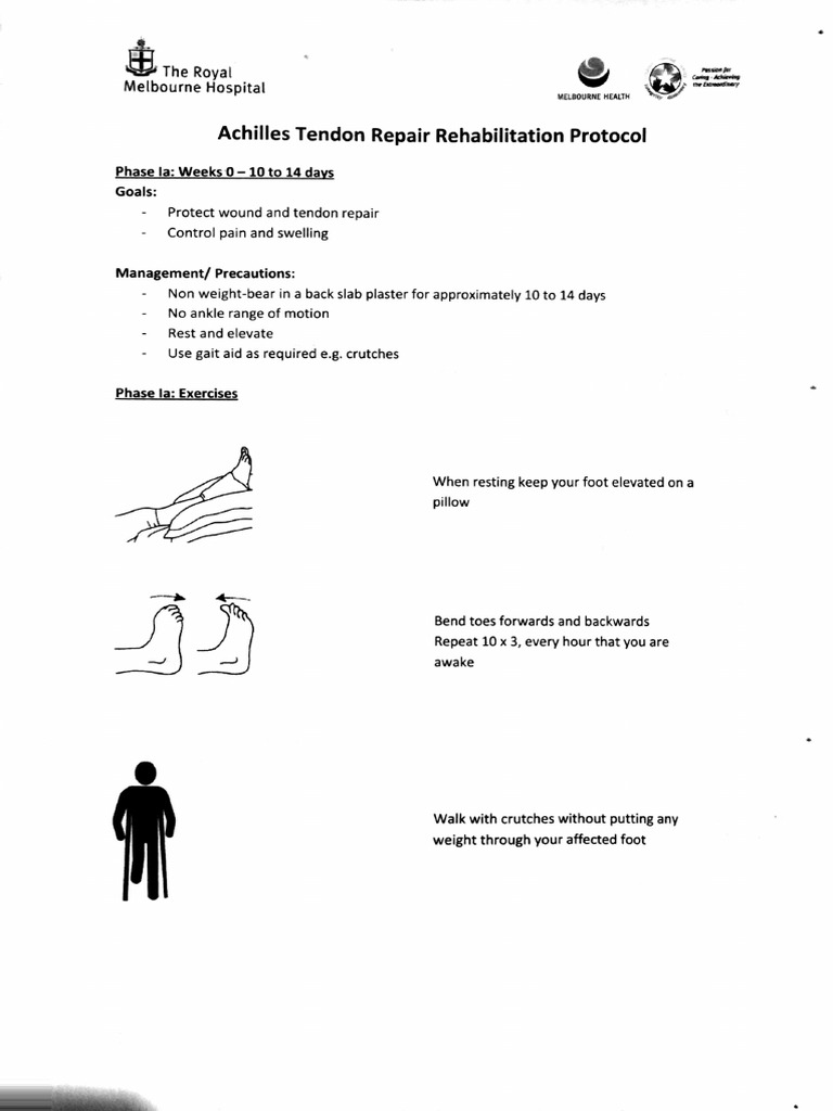 Achilles Repair Protocol | PDF