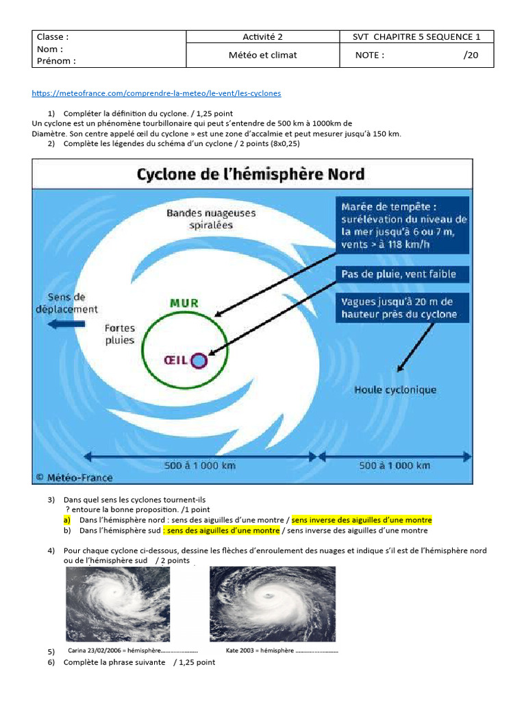 Comprendre le cyclone et son œil | PDF | Cyclones tropicaux ...