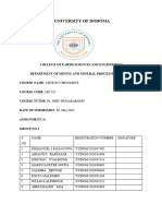 WASTE WATER TREATMENT REPORT