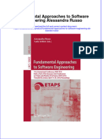 Download textbook Fundamental Approaches To Software Engineering Alessandra Russo ebook all chapter pdf 