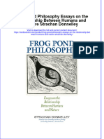 Textbook Frog Pond Philosophy Essays On The Relationship Between Humans and Nature Strachan Donnelley Ebook All Chapter PDF