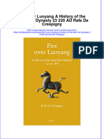 Textbook Fire Over Luoyang A History of The Later Han Dynasty 23 220 Ad Rafe de Crespigny Ebook All Chapter PDF