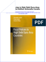 Textbook Fiscal Policies in High Debt Euro Area Countries 1St Edition Antonella Cavallo Ebook All Chapter PDF