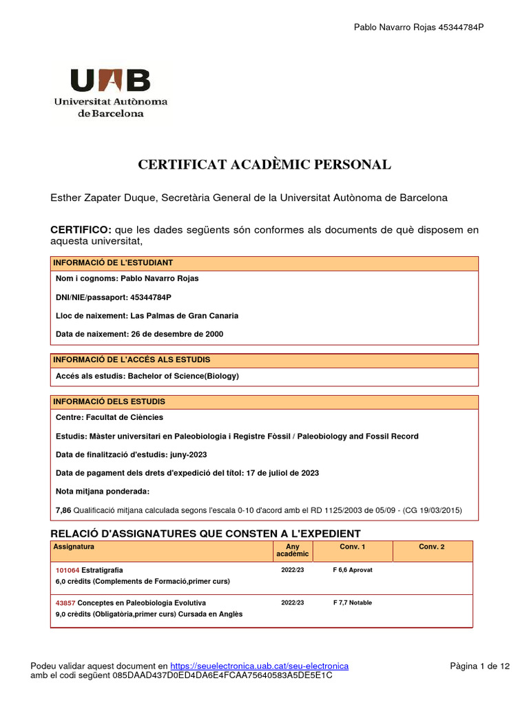 Notas Master Comprimido | PDF