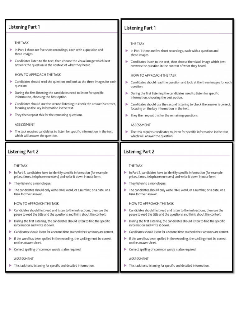 Listening Part 1 2 3 Pdf