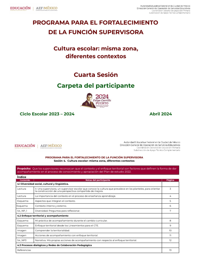 Modulo 4 Capacitación De Supervisor Carpeta Del Participante Pdf