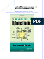 Download textbook Fundamentals Of Optomechanics 1St Edition Daniel Vukobratovich ebook all chapter pdf 
