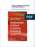 Textbook Fundamentals of Optical Computing Technology Xiujian Li Ebook All Chapter PDF