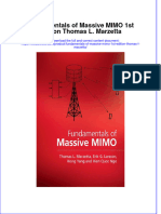 Download textbook Fundamentals Of Massive Mimo 1St Edition Thomas L Marzetta ebook all chapter pdf 