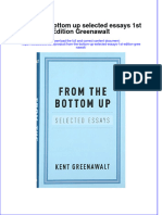 Download textbook From The Bottom Up Selected Essays 1St Edition Greenawalt ebook all chapter pdf 