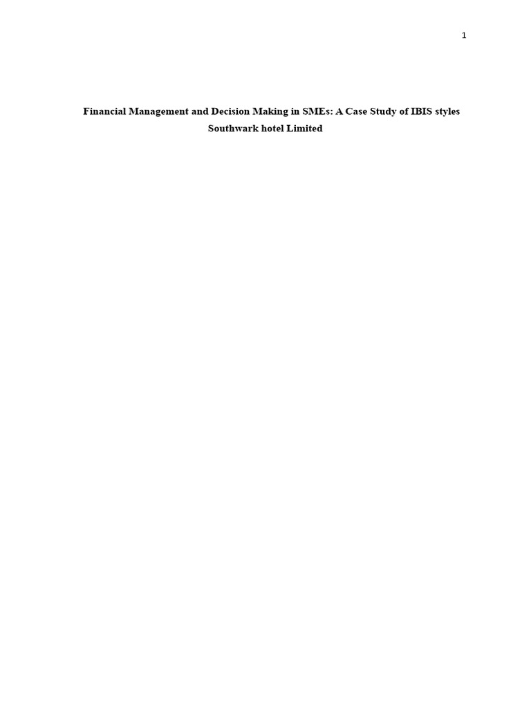 2 Ibis Hotel New PDF Net Present Value Equity Finance 