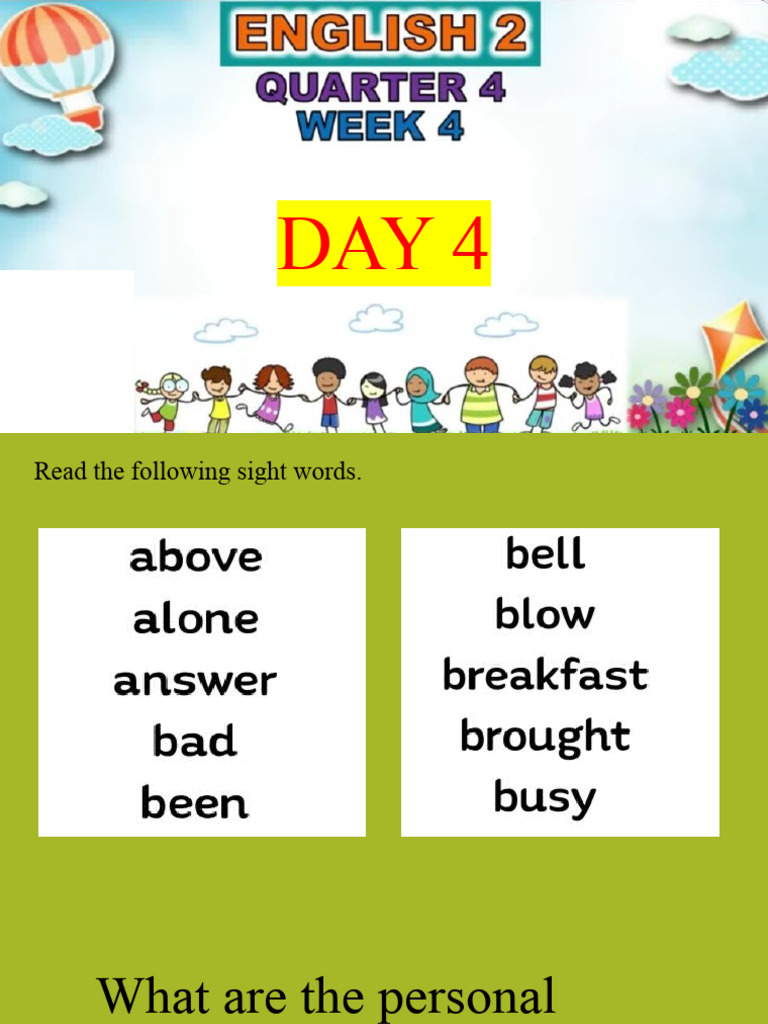 Eng Day4 WK4 QTR4 | PDF