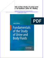 Download textbook Fundamentals Of The Study Of Urine And Body Fluids 1St Edition John W Ridley ebook all chapter pdf 