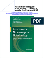 Full Chapter Environmental Microbiology and Biotechnology Volume 2 Bioenergy and Environmental Health Anoop Singh PDF
