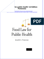 Textbook Food Law For Public Health 1St Edition Pomeranz Ebook All Chapter PDF
