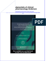 PDF Fundamentals of Clinical Psychopharmacology Anderson Ebook Full Chapter