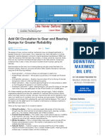 Add Oil Circulation To Gear and Bearing Sumps For Greater Reliability