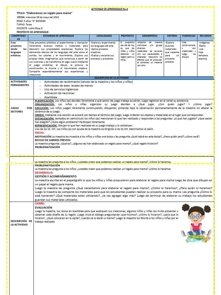 Actividad de Aprendizaje n4 Miercoles 08 de Mayo 2024 | PDF ...