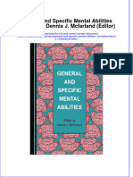 PDF General and Specific Mental Abilities 1St Edition Dennis J Mcfarland Editor Ebook Full Chapter