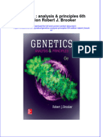 PDF Genetics Analysis Principles 6Th Edition Robert J Brooker Ebook Full Chapter