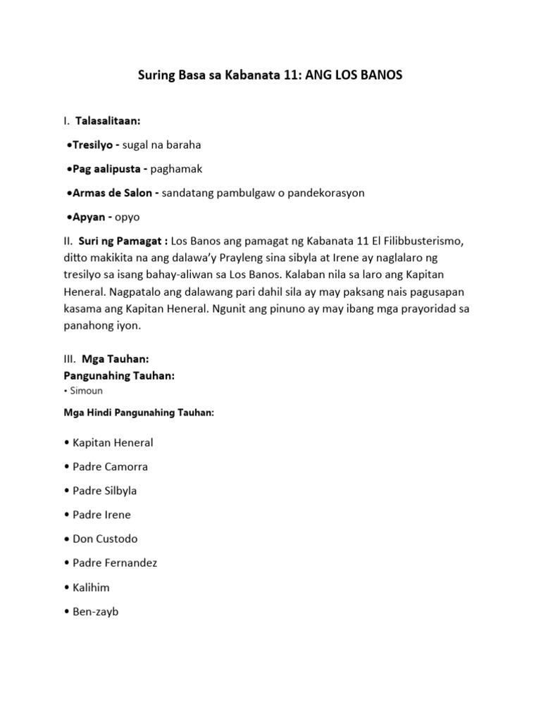 Suring Basa Sa Kabanata 11 | PDF