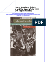 Textbook Galleries of Maoriland Artists Collectors and The Maori World 1880 1910 Roger Blackley Ebook All Chapter PDF