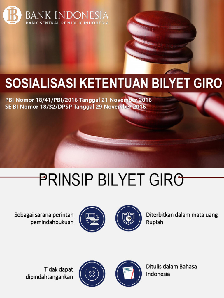 Syarat dan Contoh Bilyet Giro | PDF