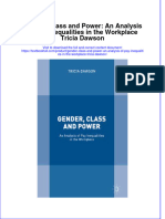 Textbook Gender Class and Power An Analysis of Pay Inequalities in The Workplace Tricia Dawson Ebook All Chapter PDF