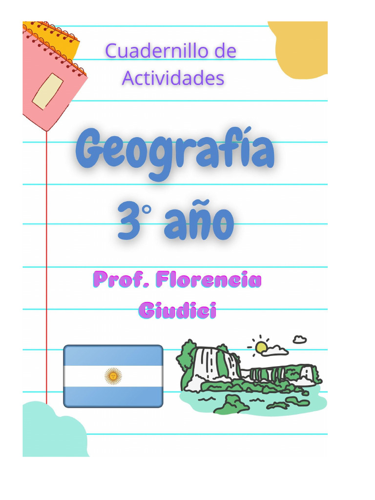 Cuadernillo de Geografía: Argentina 3° Año | PDF | Clima | Herida