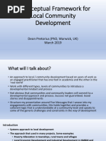 A Conceptual Framework For Local Community Development 02 D Pretorius