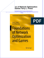 Textbook Foundations of Network Optimization and Games Terry L Friesz Ebook All Chapter PDF