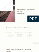 Indian Railway Infrastructure and FDI