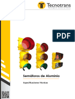 Semáforos de Aluminio - Especificaciones Técnicas