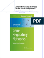 Textbook Gene Regulatory Networks Methods and Protocols Guido Sanguinetti Ebook All Chapter PDF