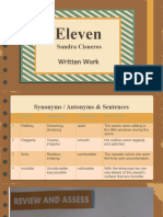 Eleven - Written Work