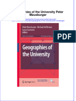 Textbook Geographies of The University Peter Meusburger Ebook All Chapter PDF