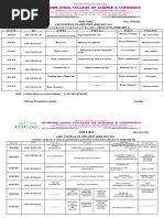 BCOM Semester Exam Schedule 2026 | PDF | Business | Economies