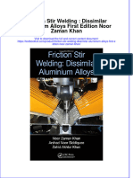 Download textbook Friction Stir Welding Dissimilar Aluminium Alloys First Edition Noor Zaman Khan ebook all chapter pdf 