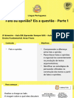 Fato Ou Opinião? Eis A Questão - Parte 1: Língua Portuguesa