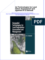 Textbook Geospatial Technologies For Land Degradation Assessment and Management R S Dwivedi Ebook All Chapter PDF