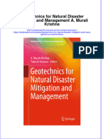 PDF Geotechnics For Natural Disaster Mitigation and Management A Murali Krishna Ebook Full Chapter
