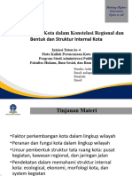 Perkembangan Kota Dalam Konstelasi Regional Dan Bentuk Dan Struktur Internal Kota