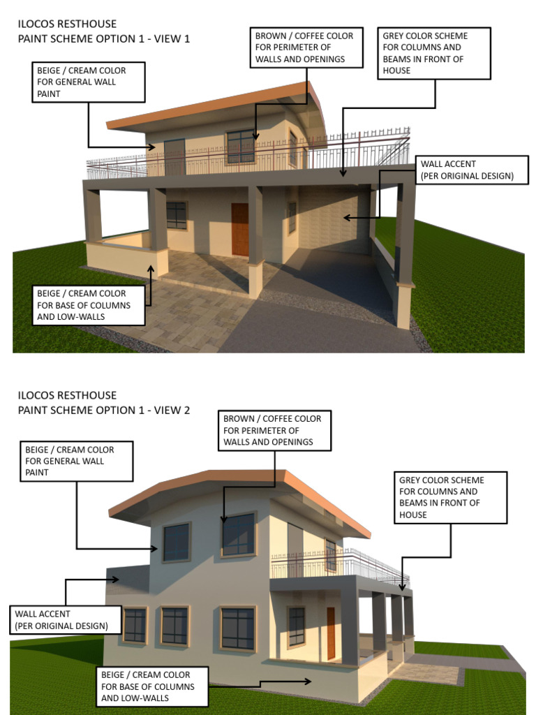 Ilocos House - Paint Scheme - Presentation | PDF | Color | Car Body Styles