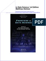 Textbook Frontiers in Data Science 1St Edition Matthias Dehmer Ebook All Chapter PDF