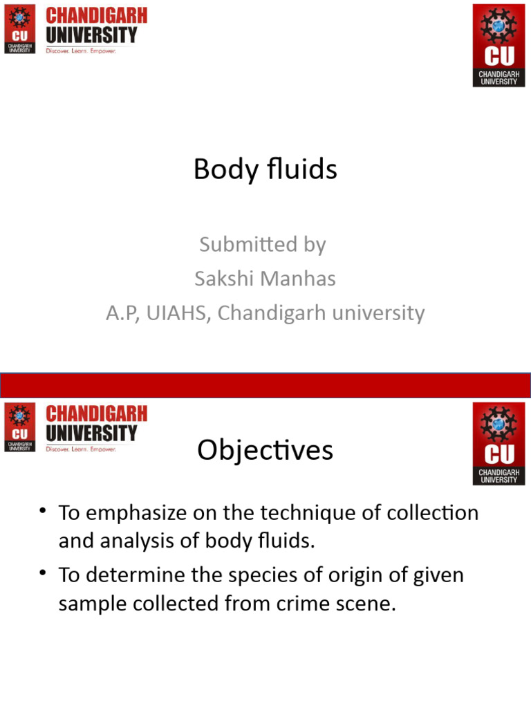 Body Fluids Pdf Blood Biology