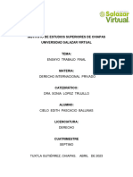 Ensayo Derecho Internacional Privado Cepb